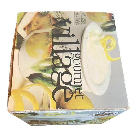 Dip Chiller Server Party Dish, 2 Piece Ceramic, Fruit Pattern by Gourmet Village - Picture 9 of 13